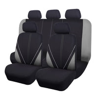 1 x RAW Customer Returns Flying Banner Universal Breathable Mesh Car Seat Covers, Full Set Airbag Compatible Cushion Protector Black and Gray  - RRP €38.34