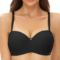 1 x RAW Customer Returns SHEKINI Balconette Bra Women s Bras Backless Bra Underwire Push up Bra Strapless Bra Removable Shoulder Strap Two-Way Bra Soft T-shirt Bra 2 Pack - RRP €32.99