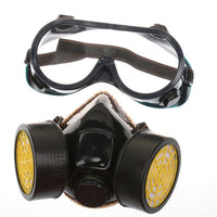 1 x RAW Customer Returns Delmkin professional gas mask activated carbon painting mask respirator mask with 2 filters anti-dust, pesticides, formaldehyde, colored varnish - RRP €17.03