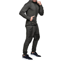 1 x RAW Customer Returns amropi men s jogging suit tracksuit sportswear men s sweat jacket and tracksuit pants sports suit grey, M  - RRP €44.99