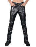 1 x RAW Customer Returns Idopy Men s Skinny Faux Leather PU Pants, Black, W33 Waist 85cm  - RRP €37.3