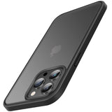 1 x RAW Customer Returns TENDLIN Case Compatible with iPhone 14 Pro MAX, Anti-Scratch Translucent Matte Back Panel and Soft Silicone Frame Comfortable Touch Case - Black - RRP €13.1