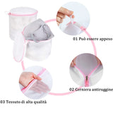 8 x Brand New LATRAT Pack of 3 Mesh Bags for Washing Machine, Storage Bra for Washing Machine. Mesh Bag, Laundry Bags, Clothes and Washing Machine Protection, Underwear Pink  - RRP €163.2