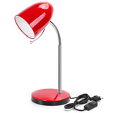 1 x RAW Customer Returns Aigostar desk lamp children retro, LED reading lamp, suitable for E27 model LED light bulb max 11 W , lamp without light bulb, table lamp with flexible metal arm, bedside lamp, desk lamp, red - RRP €23.99