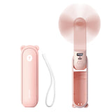 1 x RAW Customer Returns JISULIFE Mini Handheld Fan, 3-in-1 Handheld Fan, Rechargeable USB 12-19 Hours Working with Power Bank, Flashlight, Portable Fan for Travel Summer, Gifts for Women-Pink - RRP €14.99