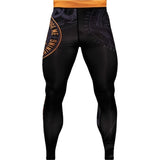 1 x Brand New Hardcore Training Men s Compression Pants Compression Pants Sportswear Grappling MMA Martial Arts BJJ Pants No Gi DE NL SE PL, Alphanumeric, 4XL, Regular, Black Orange  - RRP €39.95