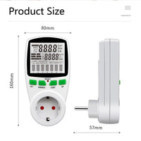 1 x RAW Customer Returns Feed-in meter socket solar, feed-in meter for balcony power plant, electricity meter for balcony power plant, mini solar system, 16A 3680W LCD screen, monitoring modes, overload protection, for home white  - RRP €20.04