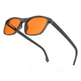 1 x RAW Customer Returns Bloomoak-99 Blue Light Blocking Glasses-Gaming Glasses-Anti-Glare-Anti-Fatigue-Suitable for Screens, Games, TV Orange - 99 - Rectangular Matte Black M -May New Arrivals, Rectangular  - RRP €23.78