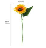 1 x RAW Customer Returns Olrla 10 Artificial Sunflowers Single Stem, Silk Artificial Sunflower for Wedding Bouquet Centerpieces Interior Decoration - RRP €16.45