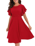 1 x RAW Customer Returns Gardenwed evening dresses elegant for wedding festive dresses for women plus size cocktail dress women s dress women s elegant ball dress with sleeves red 2XL - RRP €40.58