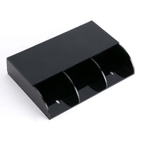 1 x RAW Customer Returns MEIRRAI Remote Control Holder, Wall Mounted, Universal Remote Control Holder, Wall Mount Remote Control Storage Made of Black Acrylic, for TV, Air Conditioner, TV Box, 3 Grids - RRP €18.97