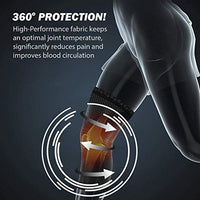 1 x RAW Customer Returns POWERLIX Sports Knee Brace for Women Men 1 Pair , Compression Knee Support Sports Knee Pads for Meniscus Tear, Arthritis, Relieves Knee Pain, ACL, Volleyball, Sports, Black, L - RRP €24.99