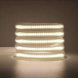 1 x RAW Customer Returns 220V COB LED Strip, LED Strip Dimmable Flexible 288LEDs M PVC Cuttable IP65 Neon Strip for Indoor Outdoor Kitchen Decoration 5m, Natural White  - RRP €33.97