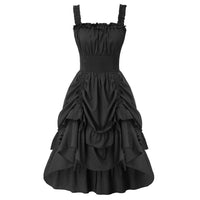 1 x RAW Customer Returns SCARLET DARKNESS Rockabilly Dresses Women s Gothic Sleeveless A-Line Dress High Low Design Gothic Dress - RRP €36.29