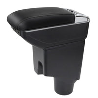 1 x RAW Customer Returns for Yaris 2015-2021 Armrest Center Console Storage Box Rotatable With Cup Holder - RRP €59.18