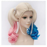 1 x RAW Customer Returns Wig for Harley Quinn Girls Kids Suicide Squad Pink and Blue With Two Ponytails for Women Ladies Girls Costume Party Carnival Cosplay Wigs 061A - RRP €18.14