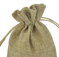 1 x RAW Customer Returns PLECUPE 20 Pieces Jute Bags, Jute Bags 20x30 cm, Gift Bags with Drawstring, Vintage Linen Bags Gift Bags Burlap Jewelry Pouch Candy Bags, Khaki - RRP €22.2