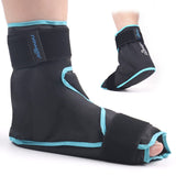 1 x RAW Customer Returns NEWGO cooling cuff foot, cooling shoes, cooling socks feet, ice shoe for injuries, ankles, ice pack, cooling socks, chemotherapy, 1 piece black  - RRP €25.27