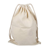 7 x RAW Customer Returns Cotton Drawstring Bag, Home Cotton Drawstring Laundry Bag, Adjustable Drawstring Cotton Bags 22 28cm  - RRP €67.97