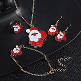 1 x RAW Customer Returns CO Orangext Santa Claus jewelry set Thanksgiving Christmas women s jewelry set Christmas earring earrings set - RRP €9.99