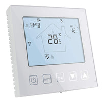 1 x RAW Customer Returns KETOTEK Thermostat WiFi 3A for underfloor heating water and boiler gas boiler Compatible with Alexa, Tuya Smart Life APP, Intelligent room thermostat underfloor heating water programmable white - RRP €47.29