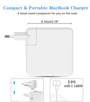 3 x RAW Customer Returns Compatible with Mac Book Pro Charger 85W,Magnetic Power Adapter T-Tip For Mac Book Pro 13 15 17 Inch -Mid 2012 2018 Model A1466,A1424,A1435  - RRP €68.67