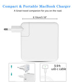 1 x RAW Customer Returns Compatible with Mac Book Pro Charger 85W,Magnetic Power Adapter T-Tip For Mac Book Pro 13 15 17 Inch -Mid 2012 2018 Model A1466,A1424,A1435  - RRP €22.89