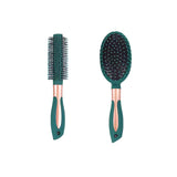 18 x Brand New Hairdressing tools 2-piece set, round brush for hair dryer styling, hair combing wet and dry comb for paddle detangling of hair, massage of the scalp - RRP €324.0