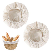 1 x Brand New 2 Pieces Round Bread Proofing Basket Liner, Bread Proofing Cloth Basket for Baking Supplies - RRP €22.8