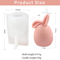 1 x Brand New Silicone molds casting moulds, 2 pieces silicone molds Easter, Easter bunny shape silicone mould, Easter bunny baking mould, Easter bunny candles casting mould, concrete for casting silicone mould, Easter rabbit silicone moulds - RRP €16.8