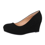 1 x RAW Customer Returns Elara women s pumps wedge heel shoes with platform Chunkyrayan B8011Y-PM-Black-41 - RRP €32.95