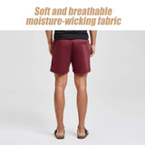 27 x Brand New MaaMgic Men s Pajama Shorts Casual Shorts Athletic Sports Shorts for Jogger Length - 14 CM, Burgundy, XL - RRP €615.6