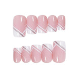 29 x Brand New JUSTOTRY Pack of 24 white square nails for sticking on, short, gradient nude press on nails, pretty artificial nails, artificial nails with nail glue, square fingernails, fake nails for women - RRP €292.03