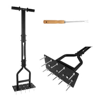 5 x Brand New AIQII Lawn Aerator, Lawn Aerator for Compacted Soil and Lawn Area with Cleaning Tool, Non-Slip T-Handle, Equipped with 15 Solid Steel Nails for Lawn or Yard - RRP €114.95