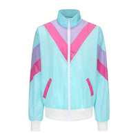 1 x RAW Customer Returns 80s costume tracksuit pop art for retro style bad taste party scoundrel suit chav suit scoundrel years 80s 90s outfit clothing accessories for women men jogging suit blue G041XXL - RRP €35.99