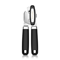 1 x RAW Customer Returns FACIACC Manual can opener, 3 in 1 can opener, safety stainless steel lid opener without sharp edges, non-slip handle, ergonomic and large knob for the elderly, camping, cooking - RRP €9.99