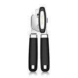 1 x RAW Customer Returns FACIACC Manual can opener, 3 in 1 can opener, safety stainless steel lid opener without sharp edges, non-slip handle, ergonomic and large knob for the elderly, camping, cooking - RRP €9.99