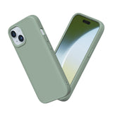 1 x RAW Customer Returns RhinoShield Case compatible with iPhone 15 SolidSuit - Shock-absorbing slim protective case with premium finish - 3.5 meter drop protection - sage green - RRP €28.5