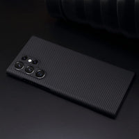 1 x RAW Customer Returns Slim and lightweight Aramid Carbon Fiber Case for Samsung Galaxy S23 Ultra 600D Gray  - RRP €25.99