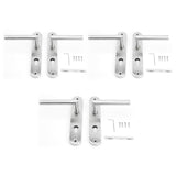 1 x RAW Customer Returns AwmnSrman door handles interior doors doorknob door fitting door handle set room door set 72MM-PZ-profile cylinder set of 3 modern stainless steel 6 doorknobs 6 long plates - RRP €34.99