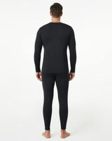 1 x RAW Customer Returns LAPASA Men s Thermal Fleece Suit Thermal Tights Thermal Shirts Winter Sports Set Ski Snowboard Sports Running Trekking 11 Black L - RRP €34.61