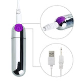 1 x RAW Customer Returns Mini strong vibrator for her, USB rechargeable small bullet vibrator, waterproof for women, couples, travel vibrators, G-spot and clitoris vibrators, 10 modes anal massager - RRP €10.48