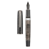 1 x RAW Customer Returns Hongdian N7 Gray Rabbit Resin Piston Fountain Pen Long Blade Iridium Fine Nib Smooth Writing Pen with Metal Case - RRP €44.57