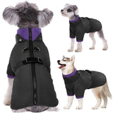 1 x RAW Customer Returns Kuoser Dog Coat Warmth, Winter Dog Jacket Dog Coats with Zip, Dog Coat for Large Dogs, Windproof Winter Coat Dog Coat Outdoor, Black 2XL - RRP €33.88