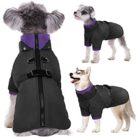 1 x RAW Customer Returns Kuoser Dog Coat Warmth, Winter Dog Jacket Dog Coats with Zip, Dog Coat for Small Dogs, Windproof Winter Coat Dog Coat Outdoor, Black XS - RRP €30.24