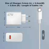 1 x RAW Customer Returns USB Charger and USB C Cable for Xiaomi 11T 12 13T Redmi Note 13 12 Pro 11 5G, 6A 67W Turbo Charging Charger Adapter and USB to USB C Cable 1M, Type C Cable for Xiaomi Mi 11 Ultra POCO X6 X5 Pro F4 X4 - RRP €30.83