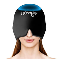 1 x RAW Customer Returns NEWGO Gel Cooling Mask Headache Hat Cooling Hat Migraine Headache Relief Stretchy Headache Hat Cold Therapy Cap Sleeping Mask Mask for Swollen Eyes Stress Relief Black  - RRP €18.99