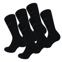 1 x RAW Customer Returns Caterpillar Comfort Socks 6 pairs of super comfortable dress socks with terry soles, excellent quality cotton black, 39-42  - RRP €27.5