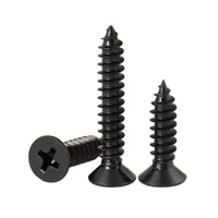 1 x RAW Customer Returns ORANXIN M4 x 35mm 20 Pcs Stainless Steel 304 Black Galvanized Cross Countersunk Head Wood Screws Self Drilling Small Screws Flat Head Self Tapping Screws - RRP €26.4