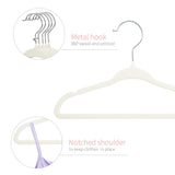 1 x RAW Customer Returns ManGotree Baby Velvet Clothes Hangers for Infants and Toddlers, 28cm Children s Size, 360 Degree Rotating, Ultra-Thin and Non-Slip Design, 15 Pack Cream  - RRP €11.95